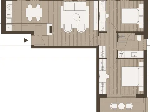 Prodaja, dvosoban stan, 6837m², Tivat, Crna Gora - image 10