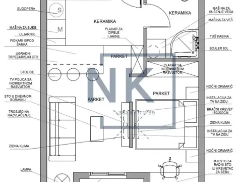Sale, one bedroom apartment, 32m², Zabjelo, Podgorica - image 6