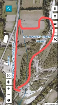 Kastastarski snimak sa označenom granicom parcele. - image 6