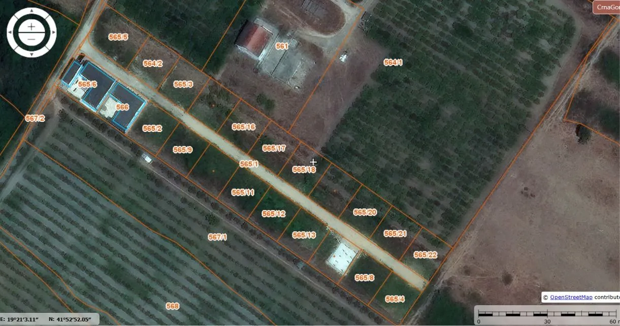 Sale, land lot, 300m², Gornji Štoj, Ulcinj