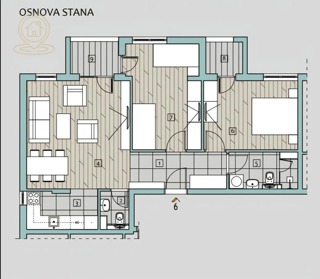Prodaja, trosoban stan, 70m², Medijana, Niš