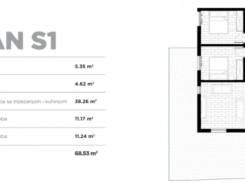 Prodaja, trosoban stan, 68m², Voždovac Sve Podlokacije, Beograd - image 2