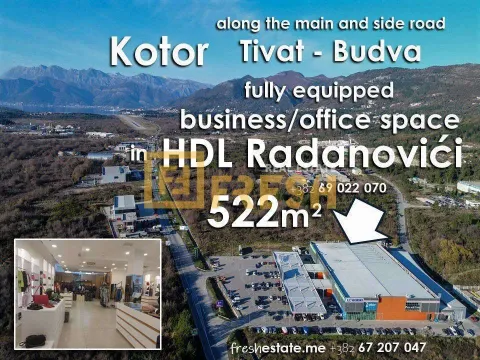 Prodaja, poslovni prostor, 522m2, Kotor Prodaja, poslovni prostor, 522m2, Kotor