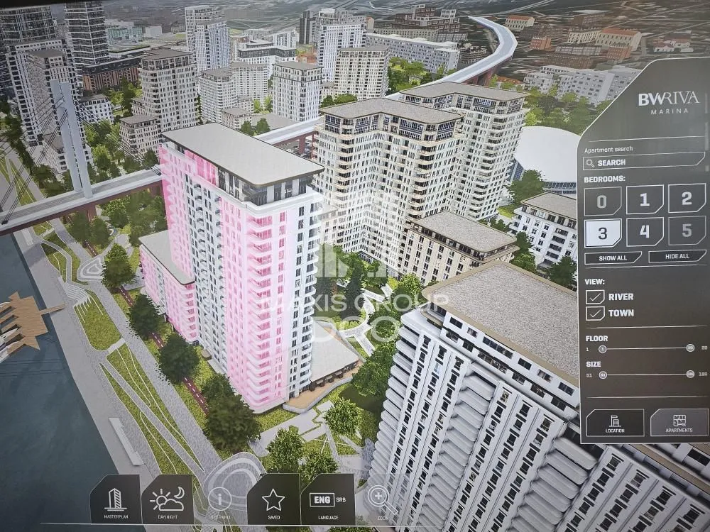 Sale, three bedroom apartment, 78m², Savski Venac, Beograd