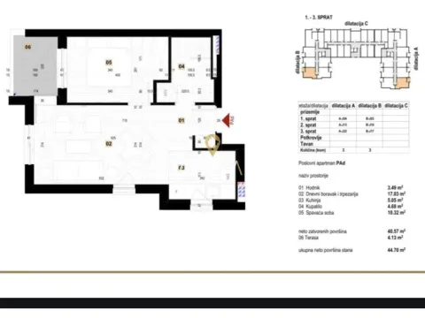 Sale, one bedroom apartment, 45m², Centar, Kolašin - image 2