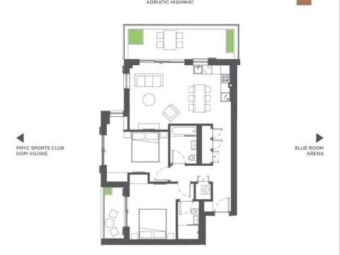 Prodaja, dvosoban stan, 102m², Porto Montenegro, Tivat - image 10