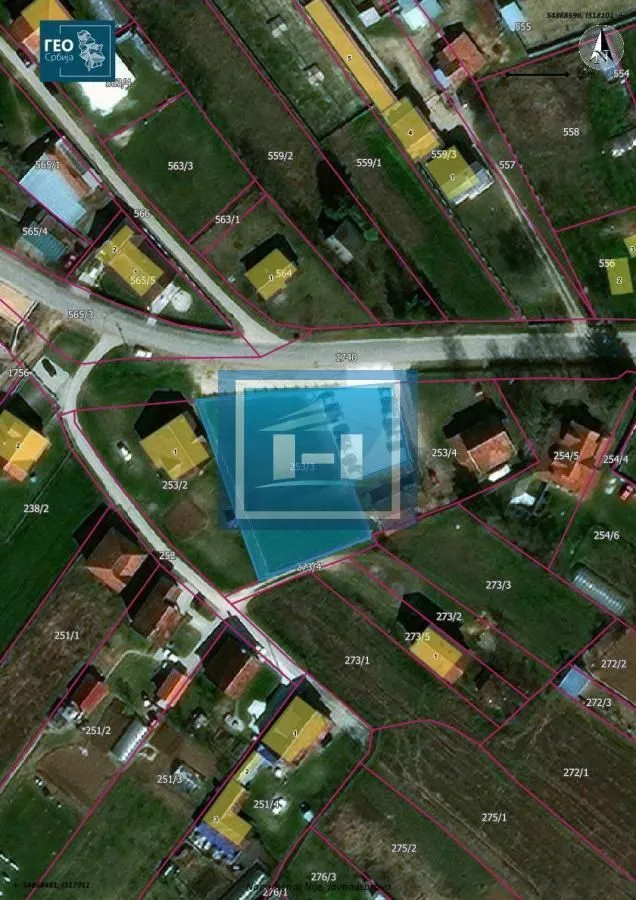 Prodaja, plac, 1605m², Vinorača, Jagodina