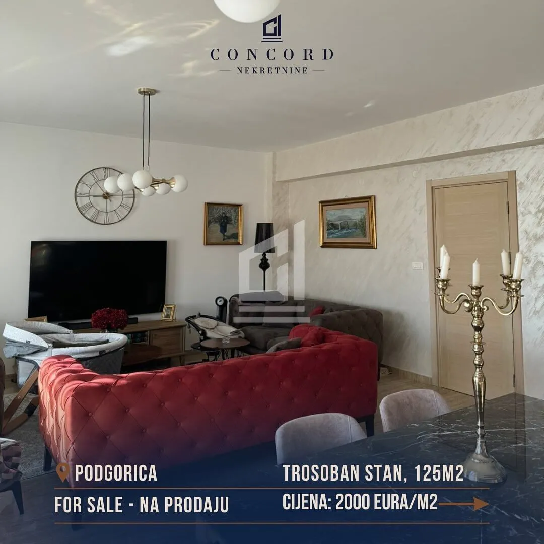 Prodaja, trosoban stan, 125m², Momišići, Podgorica