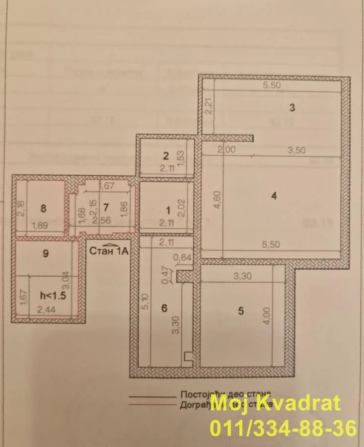 Sale, three bedroom apartment, 82m², Novi Beograd Blok 45, Novi Beograd Sve Podlokacije