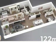 Prodaja, četvorosoban stan, 122m², Vračar Centar, Vračar Sve Podlokacije - image 1