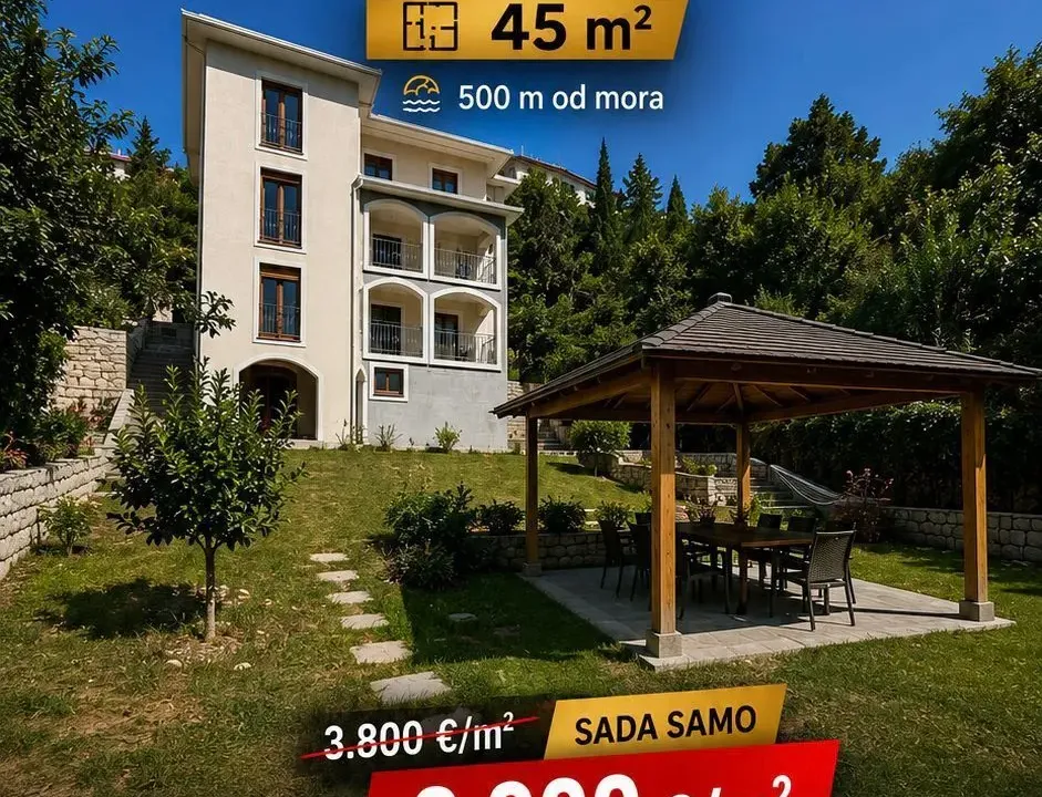 Sale, one bedroom apartment, 45m², Bečići, Budva