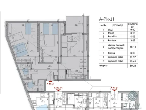 Prodaja, dvosoban stan, 80m², Ljubović, Podgorica - image 3