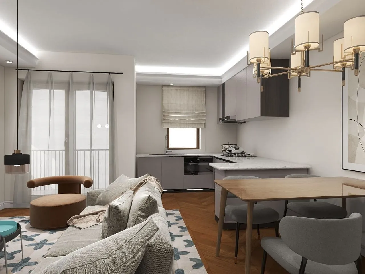 Prodaja, jednosoban stan, 49m², Risan, Kotor