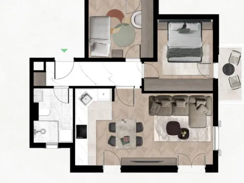 Prodaja, dvosoban stan, 58m², Tivat, Crna Gora - image 7