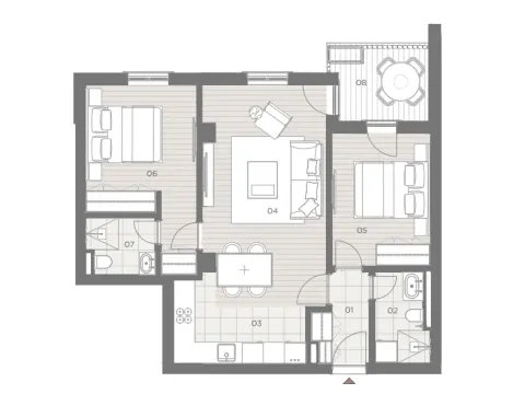 Prodaja, dvosoban stan, 67m², Herceg Novi, Crna Gora - image 11