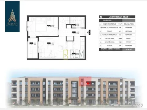 Prodaja, jednosoban stan, 43m², Zabjelo, Podgorica - image 9