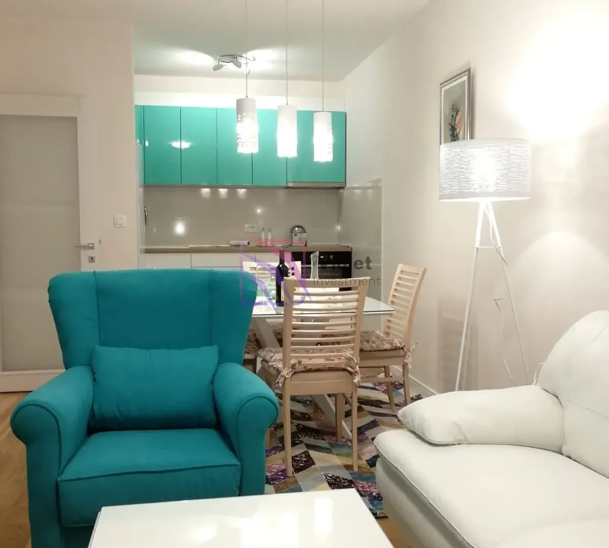 Rent, one bedroom apartment, 49m², Central Point, Podgorica