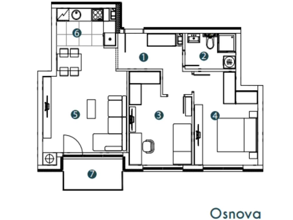 Sale, three bedroom apartment, 66m², Altina, Beograd