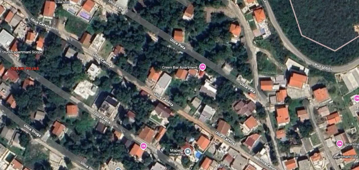 Sale, land lot, 885m², Šušanj, Bar