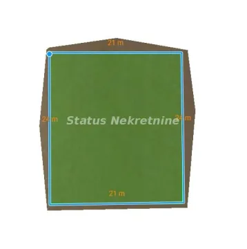 Prikaz parcele sa označenim dimenzijama. - image 2
