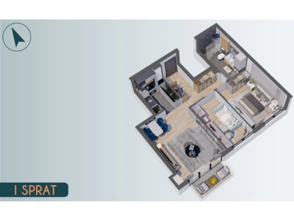 Sale, three bedroom apartment, 67m², Altina, Beograd