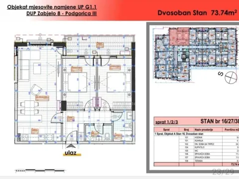Sale, one bedroom apartment, 49m², Zabjelo, Podgorica - image 19