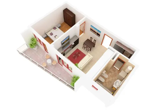 Prodaja, jednosoban stan, 58m², Bečići, Budva - image 3