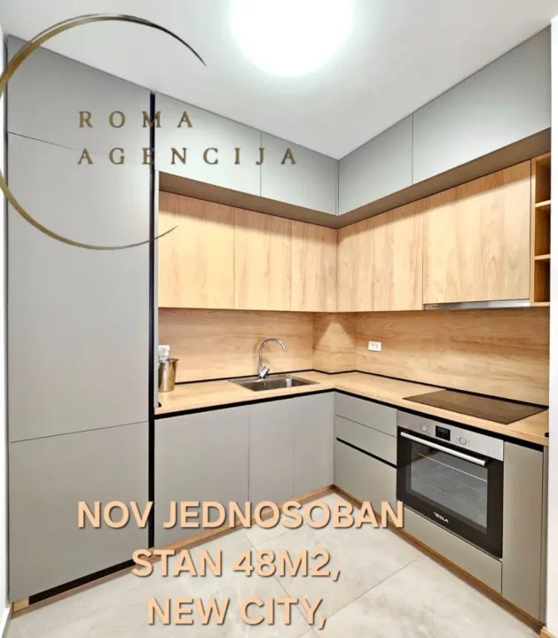 Rent, one bedroom apartment, 48m², New City, Podgorica