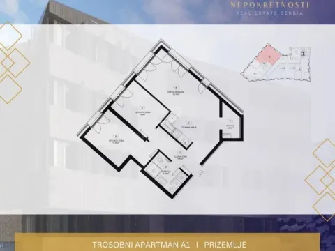 Sale, two bedroom apartment, 61m², Kopaonik, Srbija - image 4