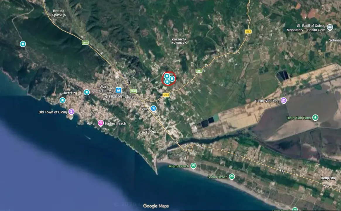 Prodaja, plac, 8683m², Kodre, Ulcinj
