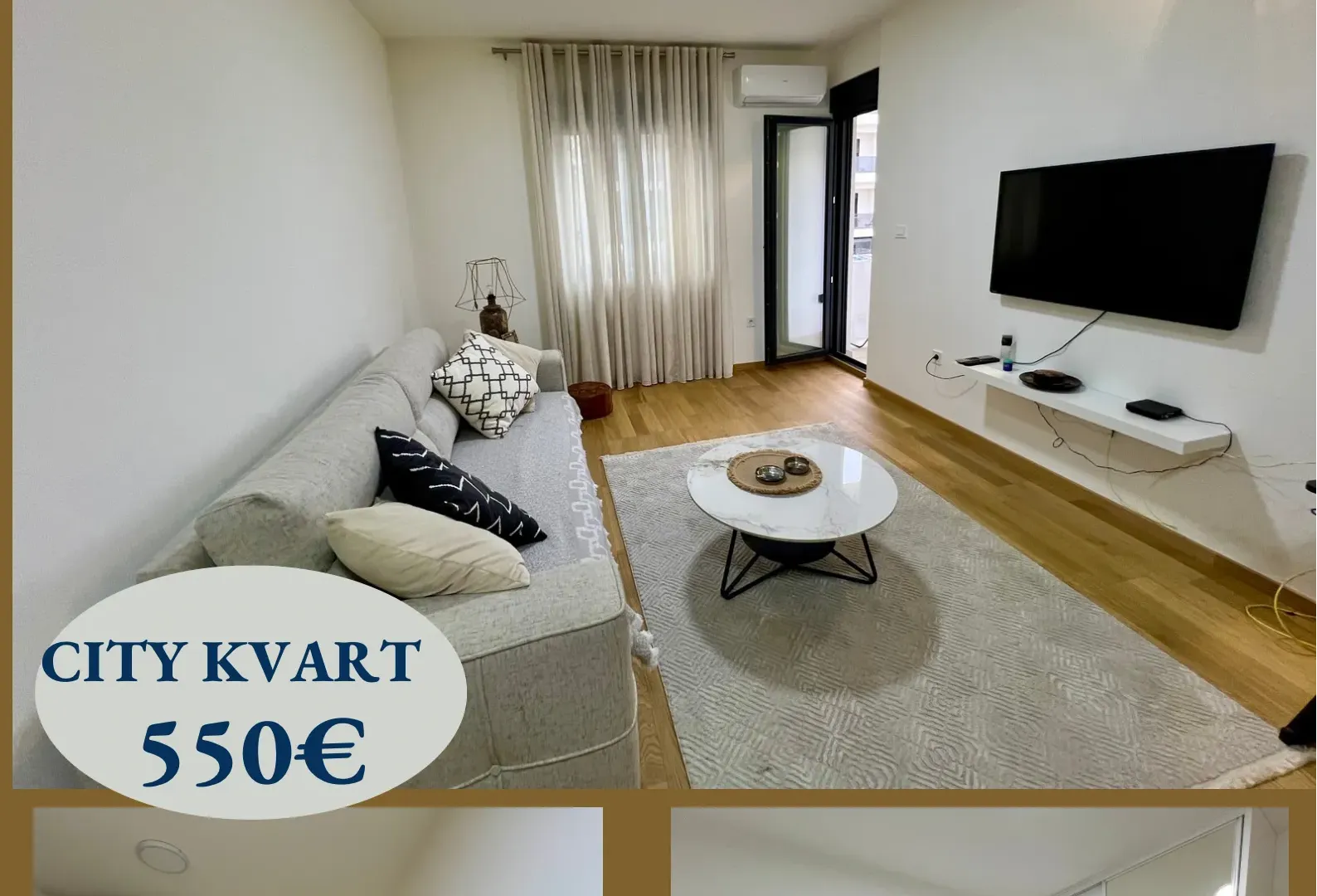 Izdavanje, jednosoban stan, 47m², City Kvart, Podgorica