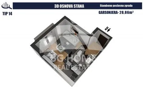 Prodaja, stan, 29m², Lučani, Srbija