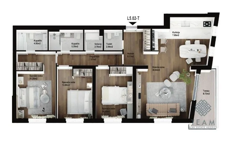 Prodaja, trosoban stan, 133m², Donja Gorica, Podgorica