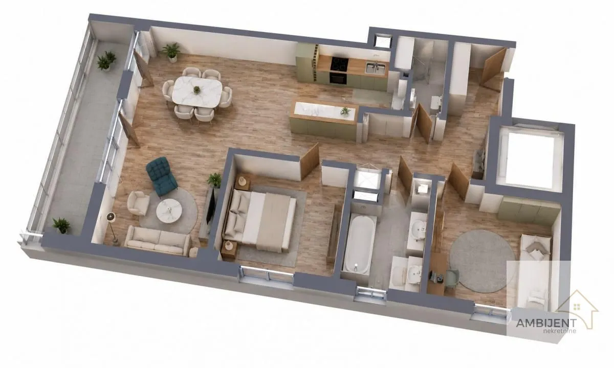Sale, three bedroom apartment, 90m², Voždovac Sve Podlokacije, Beograd