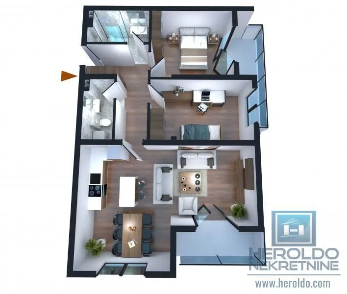 Prodaja, trosoban stan, 87m², Centar, Jagodina