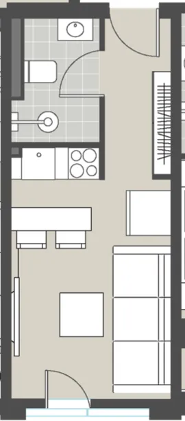 Prodaja, stan, 21m², Tivat, Crna Gora