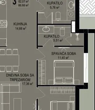 Prodaja, jednosoban stan, 53m², Bečići, Budva - image 6