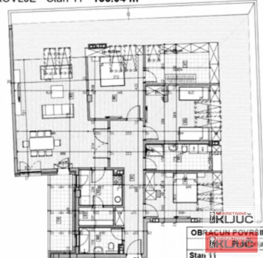 Prodaja, četvorosoban stan, 126m², Centar, Novi Sad