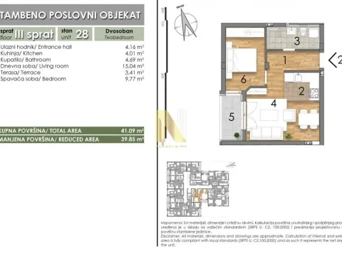 Prodaja, jednosoban stan, 41m², Telep, Novi Sad Sve Podlokacije