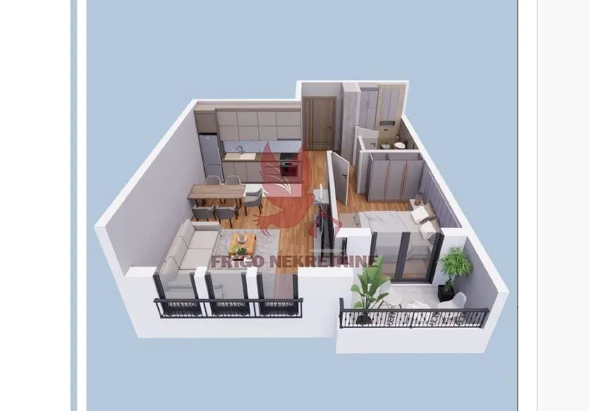 Sale, two bedroom apartment, 48m², Mladenovac, Beograd