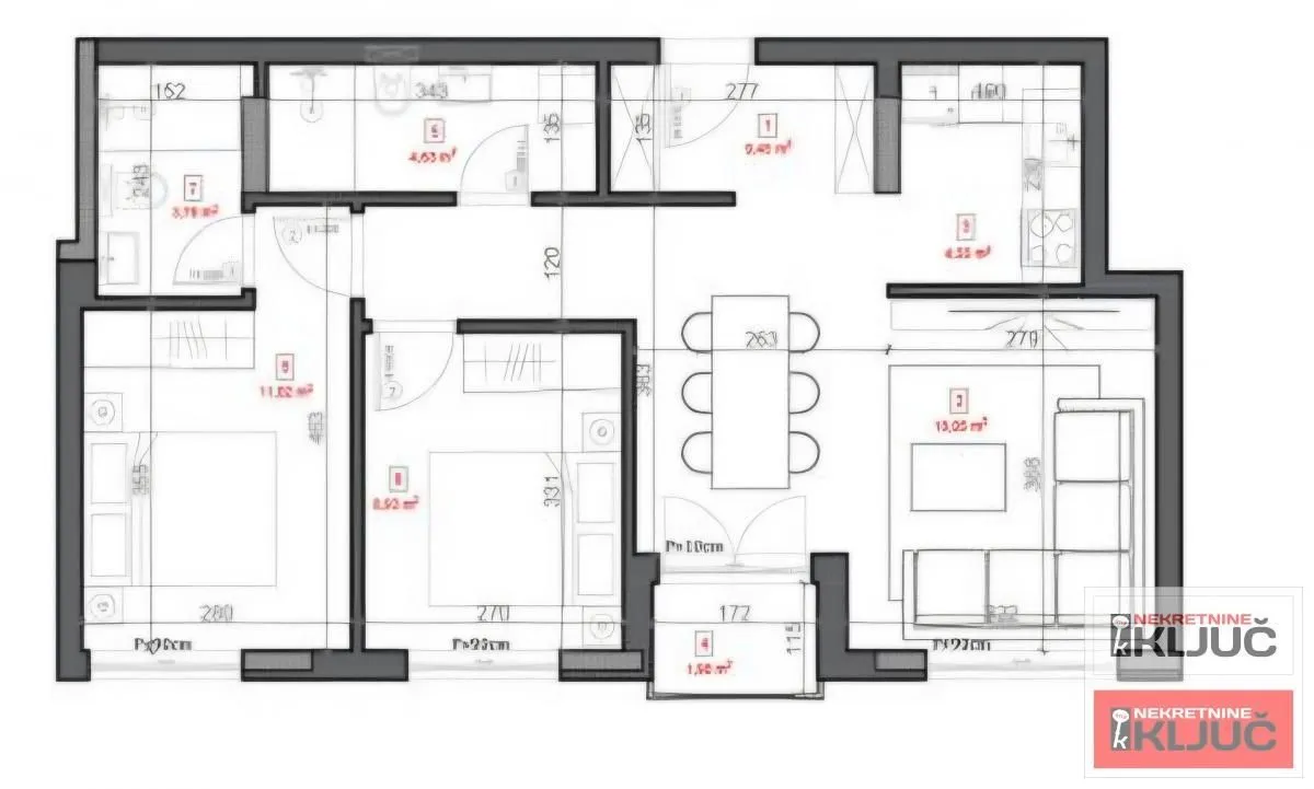 Prodaja, trosoban stan, 60m², Sremska Kamenica, Petrovaradin