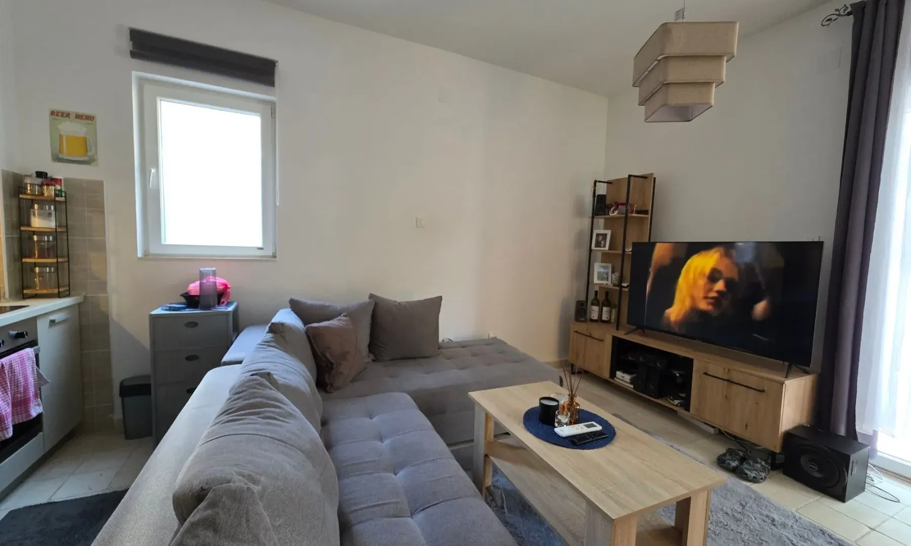 Rent, one bedroom apartment, 47m², Bečići, Budva