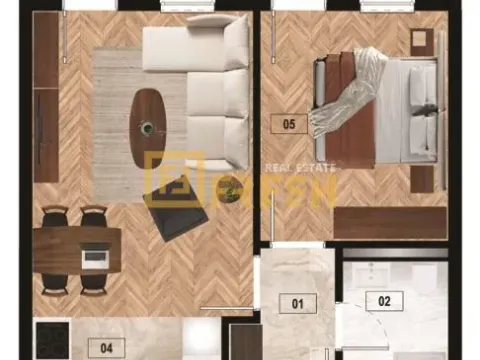 Prodaja, jednosoban stan, 44m², Zabjelo, Podgorica - image 4