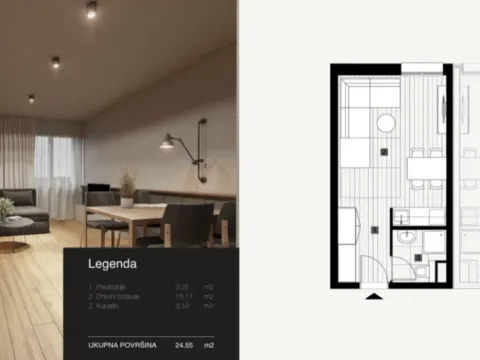 Sale, one bedroom apartment, 24m², Brzeće, Kopaonik - image 4