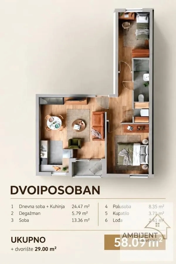 Prodaja, dvosoban stan, 58m², Uciteljsko Naselje, Zvezdara Sve Podlokacije