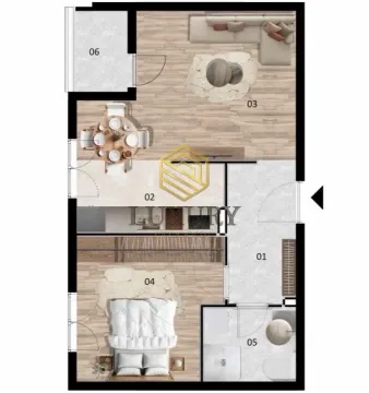 Prodaja, jednosoban stan, 42m², Zabjelo, Podgorica - image 6