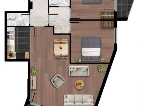 Sale, two bedroom apartment, 78m², Ljubović, Podgorica - image 2