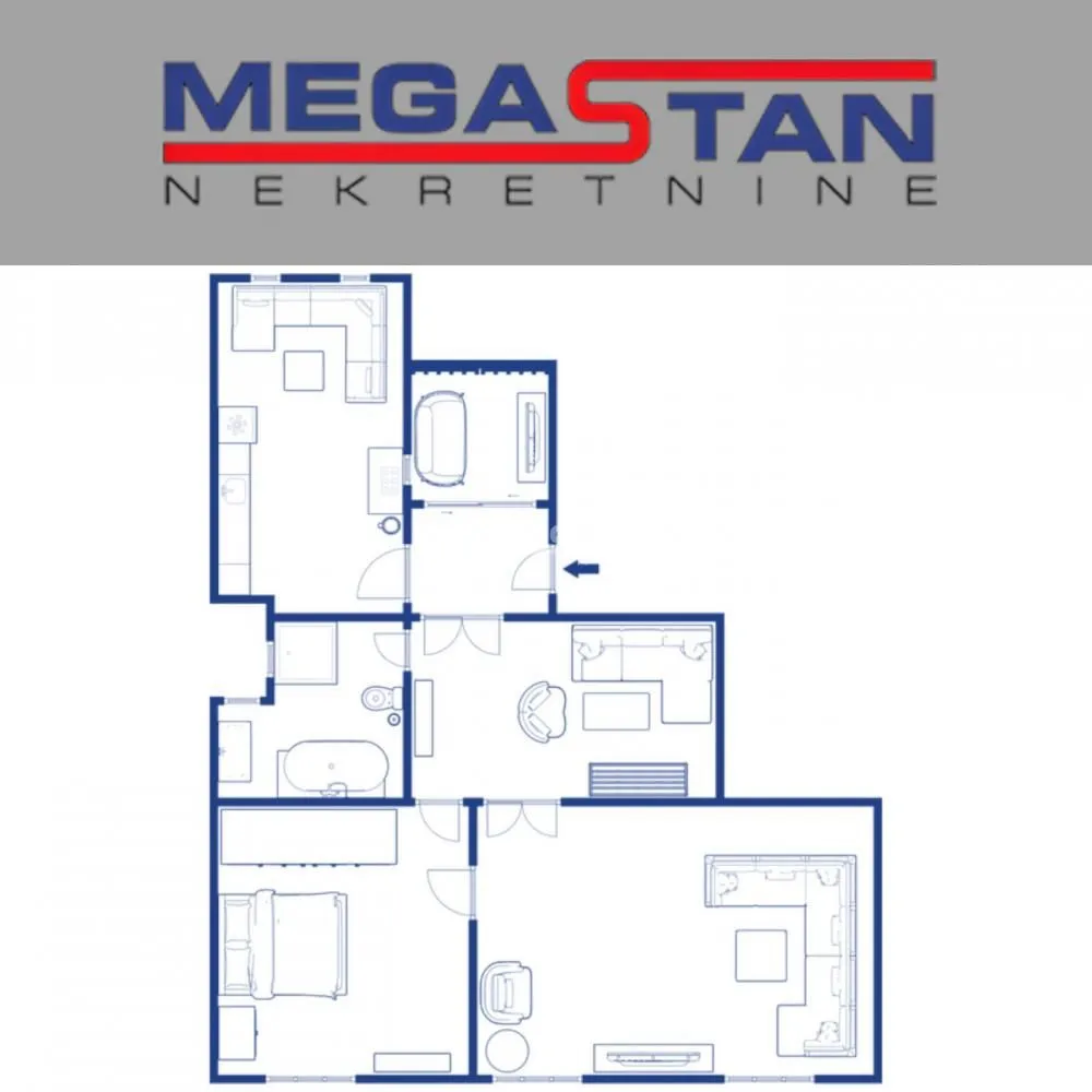 Sale, three bedroom apartment, 108m², Tašmajdan, Palilula Sve Podlokacije