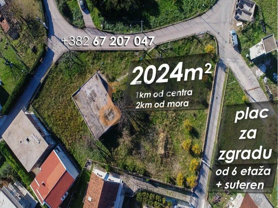 Prodaja, plac, 2024m², Bar, Crna Gora