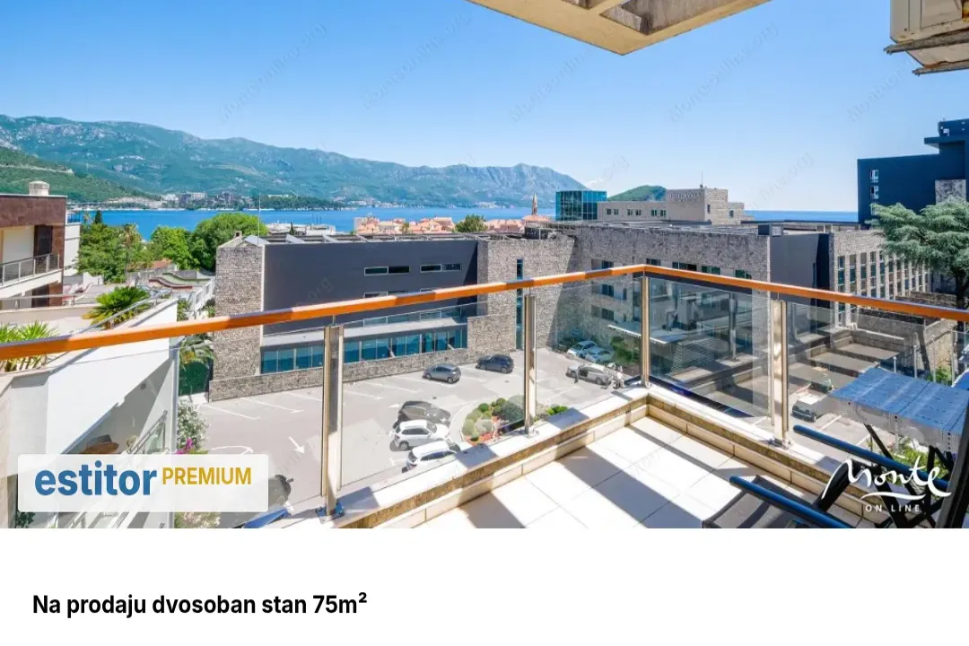 Prodaja, dvosoban stan, 75m², Budva, Crna Gora